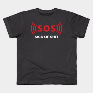 Funny Alarm SOS Distress Signal Kids T-Shirt